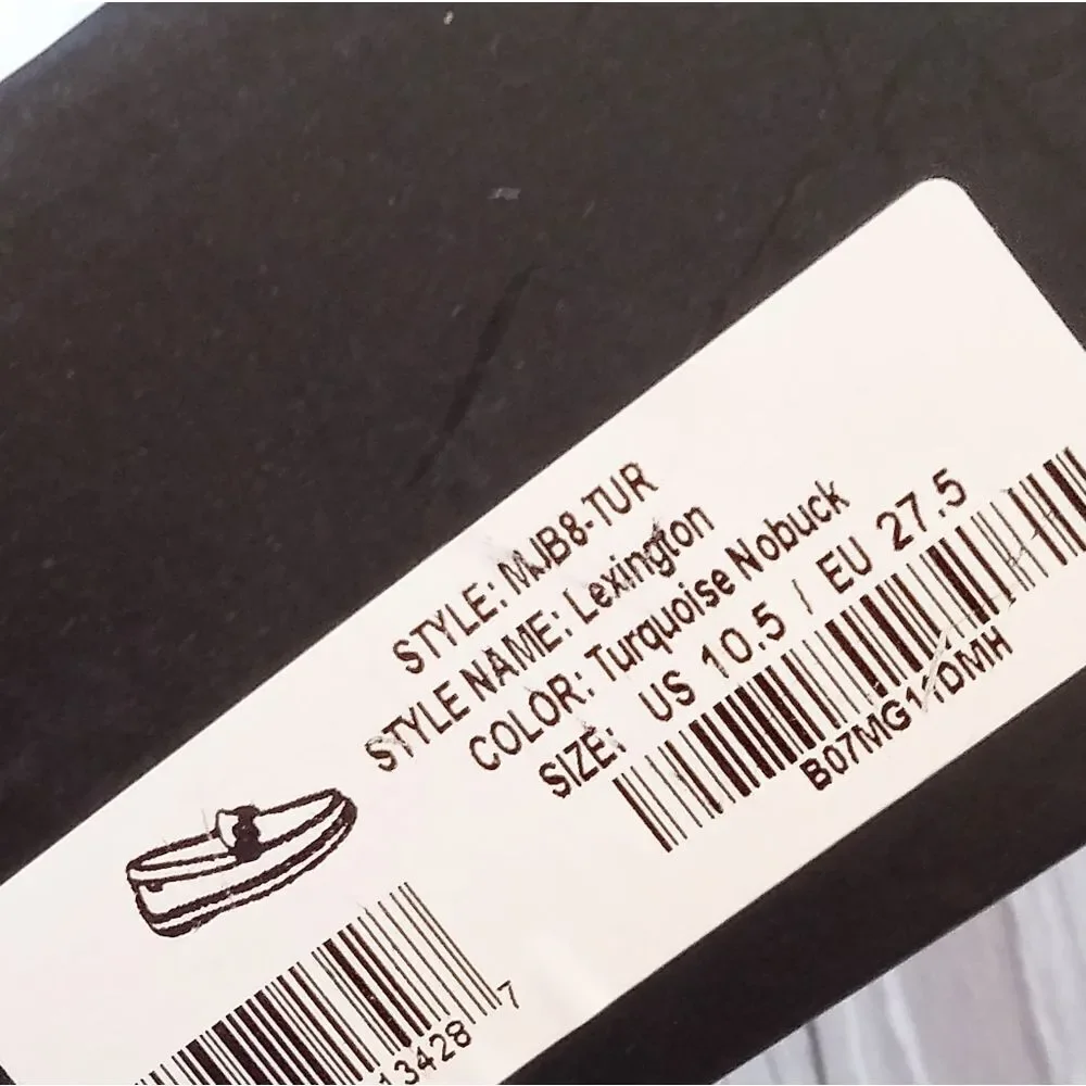 (C-4468)  Marc Joseph Toddlers Lexington Turquise Nobuck Sz 10.5